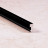 Т-профиль вставка алюминий ПТ-05 черный матовый 2,7 м