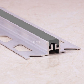 Алюминиевый компенсационный профиль ПО-114 серый 2,7 м