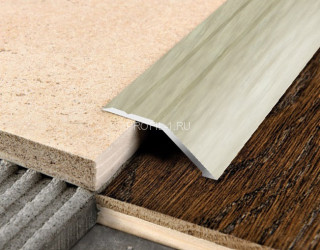 Алюминиевый порог разноуровневый 32 мм с насечками С2 КД Клен северный 2,7 м (упаковка 10 штук)