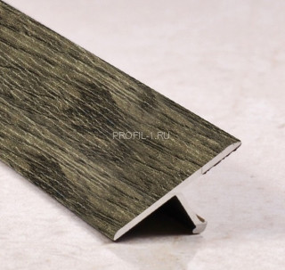 Алюминиевый Т-профиль ламинированный 18 мм ПТ-18 205 Дуб антик 2,7 м