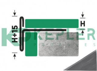 Т-профиль из нержавеющей стали закладной торцевой 12 мм FFT 12 S сатинированная сталь 270 см Т-профиль из нержавеющей стали закладной торцевой 12 мм FFT 12 S сатинированная сталь 270 см