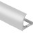Профиль для плитки С-образный внешний алюминий 12 мм PV24-02 серебро матовое 2,7 м