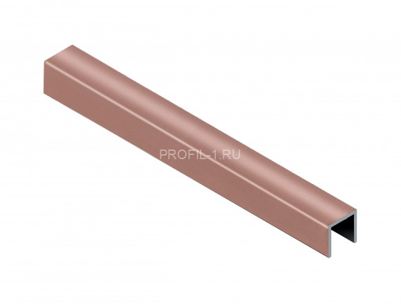 П-профиль алюминиевый 6х10 мм NEEXY PV85-15 RG розовый блестящий 2.7 м