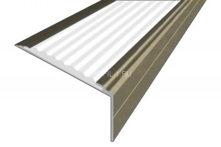 Противоскользящий порог алюминиевый угловой 26х50 мм АУ-50-Анод шампань-белый 2,0 м Противоскользящий порог алюминиевый угловой 26х50 мм АУ-50-Анод шампань-белый 2,0 м