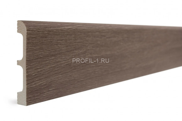 Напольный плинтус Decor-Dizayn 706-81SH полистирол под дерево 80х13х2400 мм