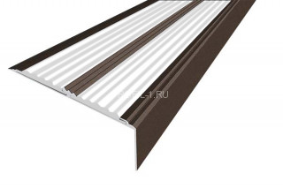 Алюминиевый угол-порог с 2-мя резиновыми вставками 70х22 мм АУ-70-Анод коньяк-белый 2,0 м Алюминиевый угол-порог с 2-мя резиновыми вставками 70х22 мм АУ-70-Анод коньяк-белый 2,0 м