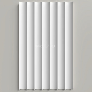 Стеновая декоративная панель 3D Decor-Dizayn DD900 из полистирола белая, под покраску 240х10х2000 мм