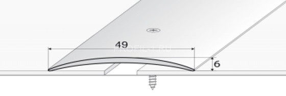 Алюминиевый порог одноуровневый 49 мм округлый Effector A 04.03 2,7 м бронза Алюминиевый порог одноуровневый 49 мм округлый Effector A 04.03 2,7 м бронза