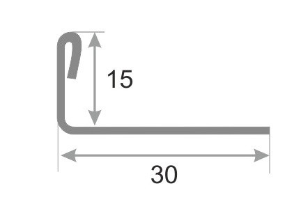 L-профиль из нержавеющей стали SL005-15H серебро глянец 2,7 м L-профиль из нержавеющей стали SL005-15H серебро глянец 2,7 м