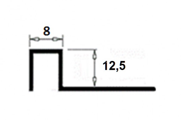 Латунный П-образный профиль закладной CU 120 OS 12,5 шлифованный 2,7м Латунный П-образный профиль закладной CU 120 OS 12,5 шлифованный 2,7м