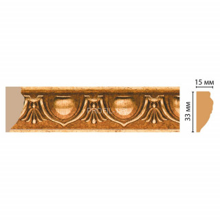 Молдинг DECOMASTER 101D-58 (33x15x2400) цвет Золото Молдинг DECOMASTER 101D-58 (33x15x2400) цвет Золото