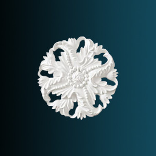 Декоративный орнамент Перфект G2050 белый 80х80х18 мм