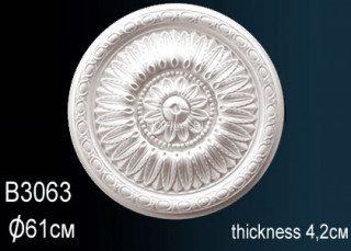 Потолочная розетка Перфект B3063 610 мм