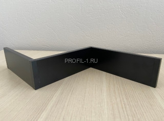 Алюминиевый плинтус напольный 40 мм ПТ-41 черный 3 м Алюминиевый плинтус напольный 40 мм ПТ-41 черный 3 м