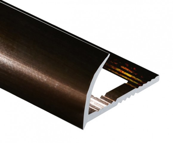 Профиль С-образный алюминий для плитки 8 мм PV07-07 eco бронза блестящая 2,7 м