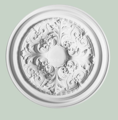 Потолочная розетка Orac Decor R52 белая полиуретан 695 мм