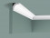 Потолочный плинтус Orac Decor Durofoam CB520N белый полистирол 35х35 мм 2м
