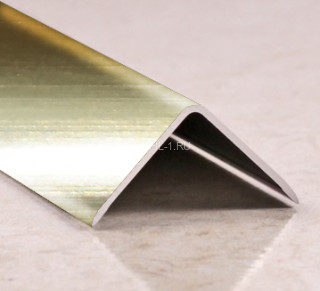 Угол защитный 15х15 мм алюминий PV61-13 песок блестящий 2,7 м