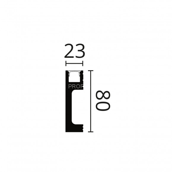 Напольный плинтус с подсветкой NMC Walstyl IL10 Black черный полистирол 23х80 мм 200 см Напольный плинтус с подсветкой NMC Walstyl IL10 Black черный полистирол 23х80 мм 200 см