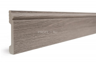 Напольный плинтус Decor-Dizayn 005-80SH полистирол под дерево 79х13х2400 мм