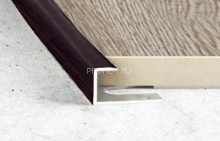 Алюминиевый П-профиль торцевой гибкий Effector S 93 4501-черное дерево 8х10 мм 2,5 м Алюминиевый П-профиль торцевой гибкий Effector S 93 4501-черное дерево 8х10 мм 2,5 м