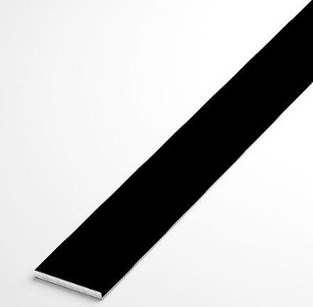 Алюминиевая полоса 20 мм черная 3 м 