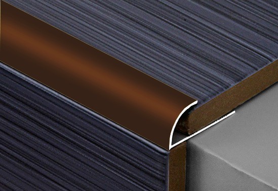 Алюминиевый профиль С-образный 6 мм ПО-6 бронза глянец  2,7 м