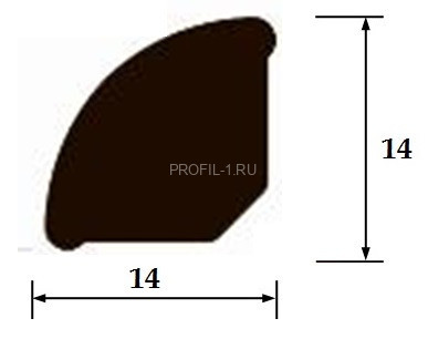 Галтель Cezar 14х14 мм ПВХ 105 Бук 2,5 м Галтель Cezar 14х14 мм ПВХ 105 Бук 2,5 м