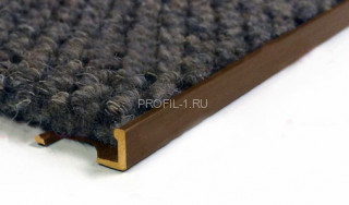 L-образный профиль латунный 12 мм ЛПО-Г12 старая бронза 2,7 м