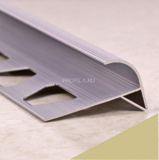 С-образный профиль алюминиевый 10 мм ПО-10,5 бронза матовая 2,7 м