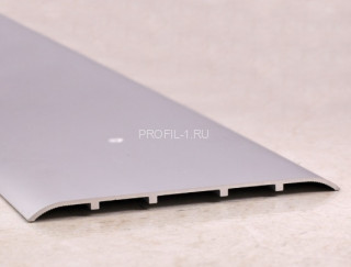 Алюминиевый порог одноуровневый 100 мм ПО-100 серебро матовое 2,7 м