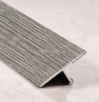 Алюминиевый Т-профиль ламинированный 18 мм ПТ-18 207 Дуб либерти 2,7 м