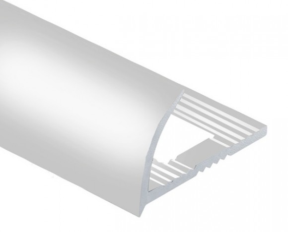 Алюминиевый профиль для плитки С-образный 8 мм PV16-02 серебро матовое 2,7 м