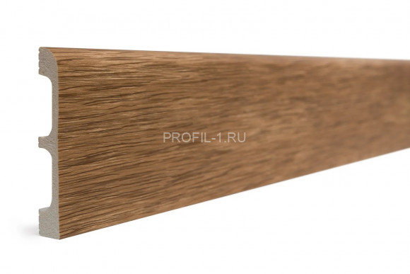 Напольный плинтус Decor-Dizayn 706-83SH полистирол под дерево 80х13х2400 мм