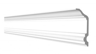 Потолочный плинтус Decor-Dizayn DD505 полистирол белый, под покраску 150х70х2000 мм