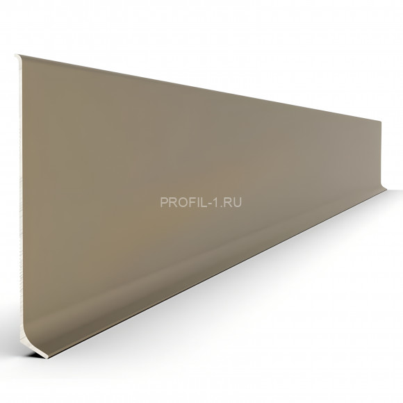 Алюминиевый напольный плинтус 40 мм Диал ПЛ-40 0032 шампань 3 м