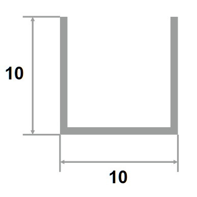 Алюминиевый П-профиль 10х10 мм Effector 3,0 м B 30.Е01 серебро глянец Алюминиевый П-профиль 10х10 мм Effector 3,0 м B 30.Е01 серебро глянец