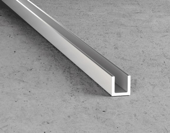 Алюминиевый П-профиль 10х10 мм Effector 3,0 м B 30.Е01 серебро глянец