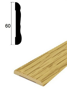 Наличник ПВХ 60 мм Lemal 22060 Цвет 8538 Дуб новый 2,2 м