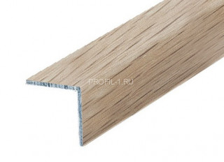 Алюминиевый уголок 15х15 мм равнополочный Л Беленый дуб 2,7 м (упаковка 10 штук)