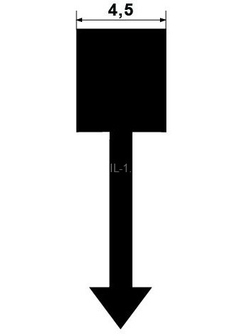 Латунная вставка-разделитель 5 мм ЛТ-5 антик 270 см