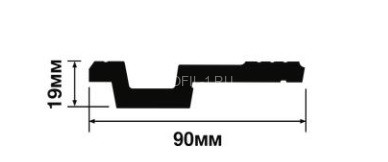 Потолочный плинтус HiWood A90V1 белый 90х19 мм 200 см Потолочный плинтус HiWood A90V1 белый 90х19 мм 200 см