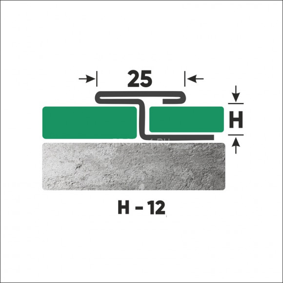 Т-профиль из нержавеющей стали закладной 12 мм FTZ 12 GP золото полированное 270 см Т-профиль из нержавеющей стали закладной 12 мм FTZ 12 GP золото полированное 270 см