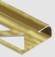 Профиль для плитки С-образный алюминий 12 мм PV15-05 золото блестящее 2,7 м