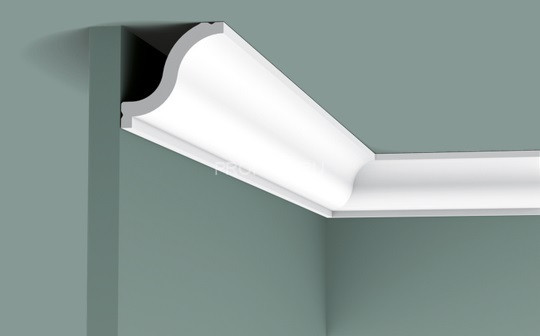 Потолочный плинтус Orac Decor Duropolymer CX108 белый полистирол 54х55 мм 2м