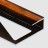Профиль для ламината оконечный Panel L с рифлением алюминий 12 мм PV45-11 коричневый блестящий 2,7 м