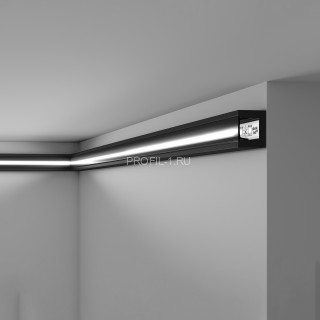 Молдинг с подсветкой NMC Walstyl IL 12 Black черный полистирол 25х20 мм 200 см Молдинг с подсветкой NMC Walstyl IL 12 Black черный полистирол 25х20 мм 200 см