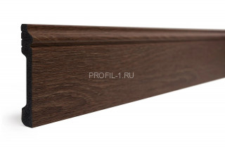 Напольный плинтус Decor-Dizayn 005-82SH полистирол под дерево 79х13х2400 мм