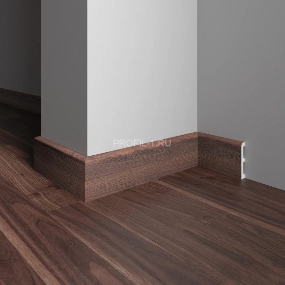 Напольный плинтус Decor-Dizayn 706-88SH полистирол под дерево 80х13х2400 мм