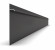 Алюминиевый плинтус для гипсокартона 100х14 мм Диал 9145 черный 3 м